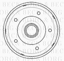 Borg & Beck BBR7194 - Tambor de freno