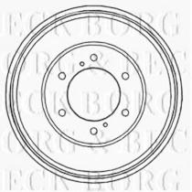 Borg & Beck BBR7200 - Tambor de freno