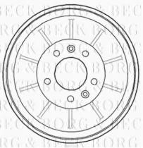Borg & Beck BBR7203 - Tambor de freno