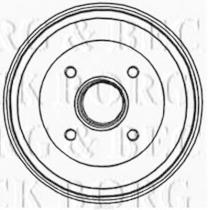 Borg & Beck BBR7205 - Tambor de freno
