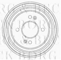 Borg & Beck BBR7206 - Tambor de freno