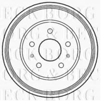 Borg & Beck BBR7212 - Tambor de freno