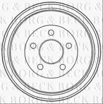 Borg & Beck BBR7236 - Tambor de freno