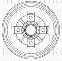 Borg & Beck BBR7240 - Tambor de freno