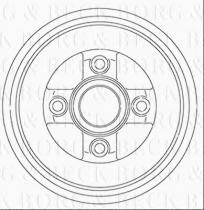 Borg & Beck BBR7243 - Tambor de freno
