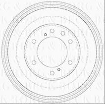 Borg & Beck BBR7245 - Tambor de freno