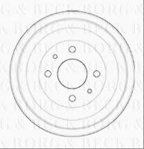 Borg & Beck BBR7253 - Tambor de freno