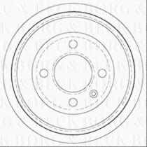 Borg & Beck BBR7256 - Tambor de freno