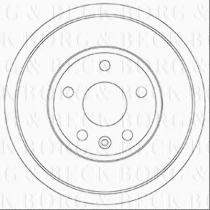Borg & Beck BBR7258 - Tambor de freno