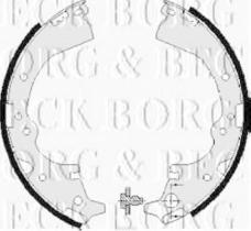 Borg & Beck BBS6040 - Juego de zapatas de frenos