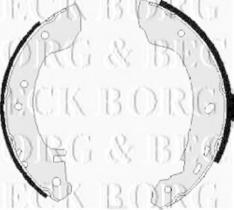 Borg & Beck BBS6058 - Juego de zapatas de frenos