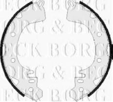Borg & Beck BBS6098 - Juego de zapatas de frenos