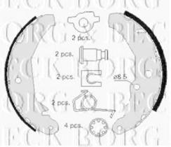 Borg & Beck BBS6157 - Juego de zapatas de frenos