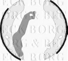 Borg & Beck BBS6202 - Juego de zapatas de frenos
