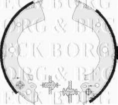 Borg & Beck BBS6226 - Juego de zapatas de frenos