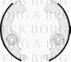 Borg & Beck BBS6244 - Juego de zapatas de frenos