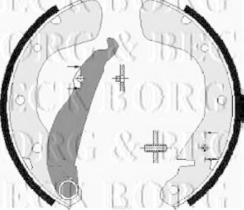 Borg & Beck BBS6252 - Juego de zapatas de frenos