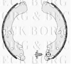 Borg & Beck BBS6277 - Juego de zapatas de frenos
