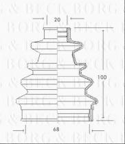 Borg & Beck BCB2040 - Fuelle, árbol de transmisión