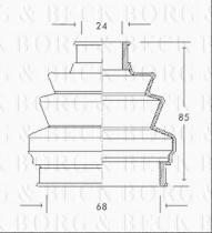 Borg & Beck BCB2042 - Fuelle, árbol de transmisión