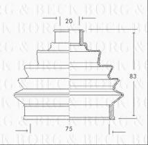 Borg & Beck BCB2050 - Fuelle, árbol de transmisión