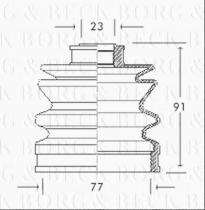 Borg & Beck BCB2054 - Fuelle, árbol de transmisión