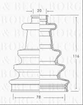 Borg & Beck BCB2080 - Fuelle, árbol de transmisión