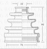 Borg & Beck BCB2107 - Fuelle, árbol de transmisión