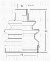 Borg & Beck BCB2111 - Fuelle, árbol de transmisión