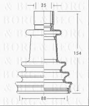 Borg & Beck BCB2115 - Fuelle, árbol de transmisión