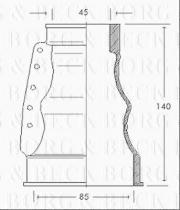 Borg & Beck BCB2122 - Fuelle, árbol de transmisión