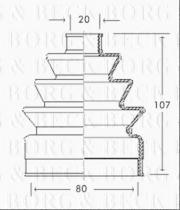 Borg & Beck BCB2131 - Fuelle, árbol de transmisión