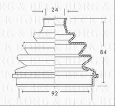 Borg & Beck BCB2138 - Fuelle, árbol de transmisión