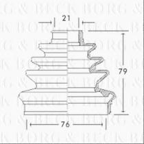 Borg & Beck BCB2143 - Fuelle, árbol de transmisión