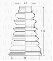 Borg & Beck BCB2163 - Fuelle, árbol de transmisión