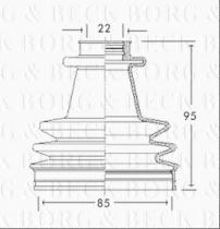 Borg & Beck BCB2165 - Fuelle, árbol de transmisión