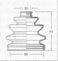 Borg & Beck BCB2171 - Fuelle, árbol de transmisión