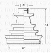 Borg & Beck BCB2175 - Fuelle, árbol de transmisión