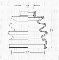 Borg & Beck BCB2185 - Fuelle, árbol de transmisión