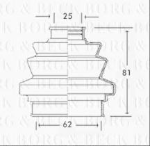 Borg & Beck BCB2196 - Fuelle, árbol de transmisión