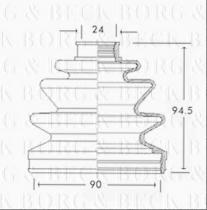 Borg & Beck BCB2208 - Fuelle, árbol de transmisión