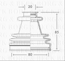 Borg & Beck BCB2212 - Fuelle, árbol de transmisión