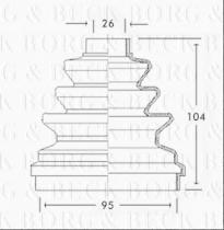 Borg & Beck BCB2215 - Fuelle, árbol de transmisión