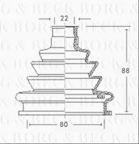 Borg & Beck BCB2219 - Fuelle, árbol de transmisión