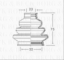 Borg & Beck BCB2220 - Fuelle, árbol de transmisión