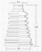 Borg & Beck BCB2226 - Fuelle, árbol de transmisión