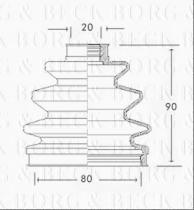 Borg & Beck BCB2231 - Fuelle, árbol de transmisión