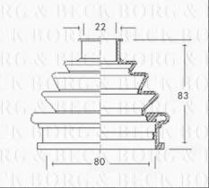 Borg & Beck BCB2239 - Fuelle, árbol de transmisión