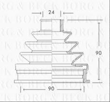 Borg & Beck BCB2240 - Fuelle, árbol de transmisión