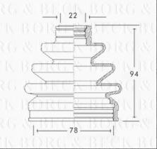 Borg & Beck BCB2246 - Fuelle, árbol de transmisión